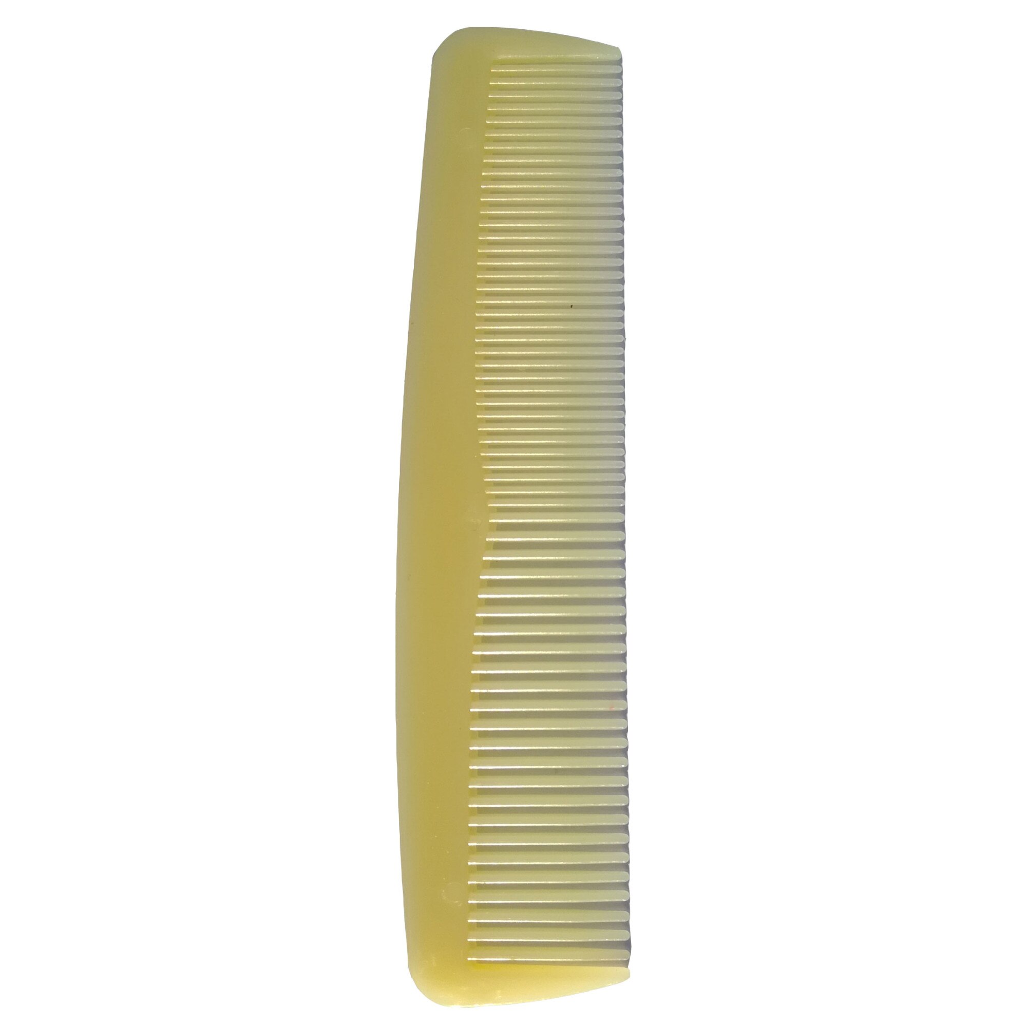 Set 100 bucati pieptene,galben,ambalat in cutie de carton 'H' alba,brand AMS