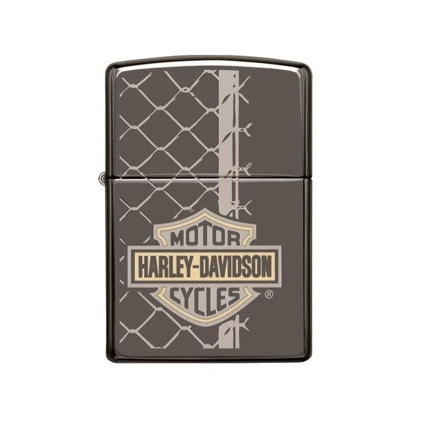 Bricheta Zippo Harley Davidson Black Ice