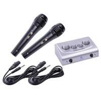 Mixer karaoke cu 2 microfoane