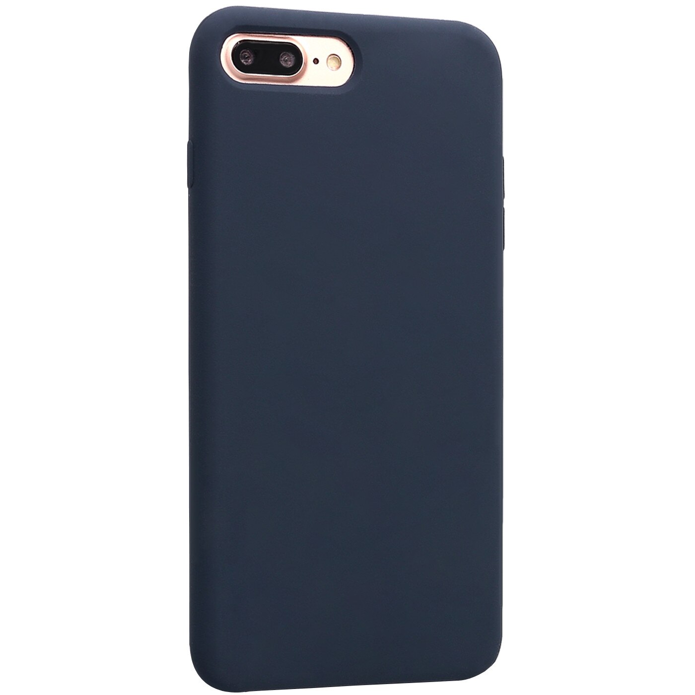 Husa Kabelwelt GKWQCHS151 pentru Apple iPhone 7 Plus/8 Plus, Capac premium silicon slim, Albastru mat