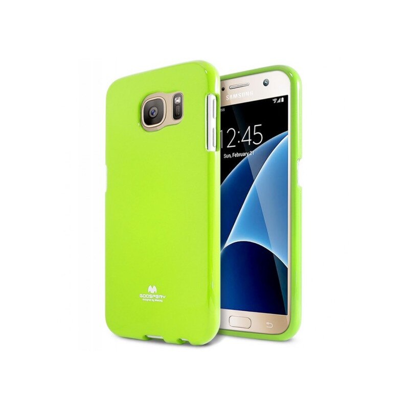 Husa Samsung Galaxy S7 - Mercury Jelly Case Light Green Glitter