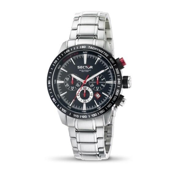 Ceas barbatesc Sector R3273975002 Quartz Argintiu