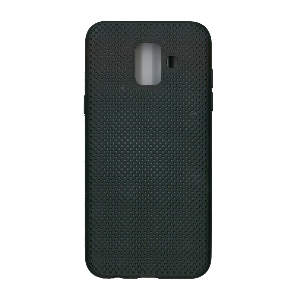 Husa din silicon cu perforatii, Eurocell, pentru Samsung Galaxy A6 2018, negru