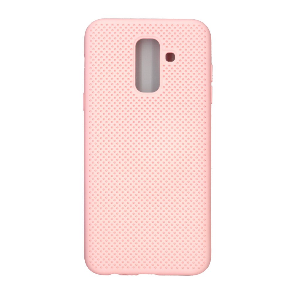 Husa din silicon cu perforatii, Eurocell, pentru Samsung Galaxy A6 Plus 2018, roz