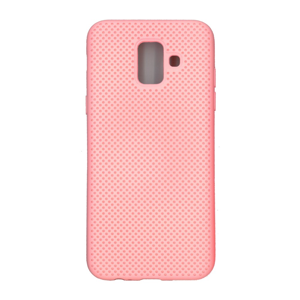 Husa din silicon cu perforatii, Eurocell, pentru Samsung Galaxy A6 2018, roz