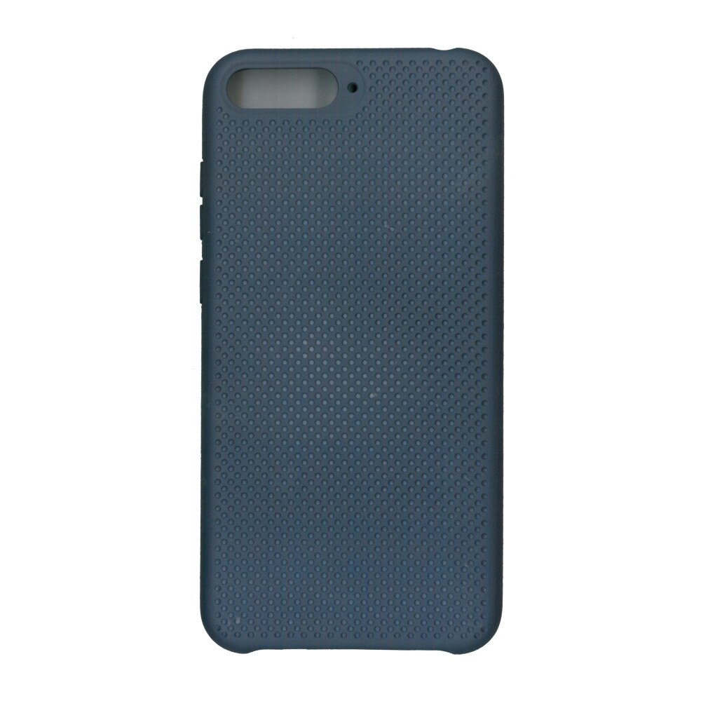 Husa din silicon cu perforatii, Eurocell, pentru Huawei Y6 2018, negru