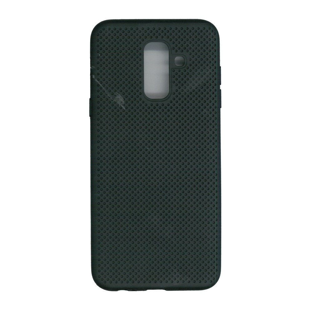 Husa din silicon cu perforatii, Eurocell, pentru Samsung Galaxy A6 Plus 2018, negru