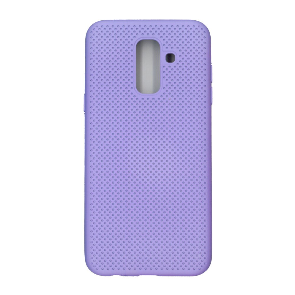 Husa din silicon cu perforatii, Eurocell, pentru Samsung Galaxy A6 Plus 2018, mov