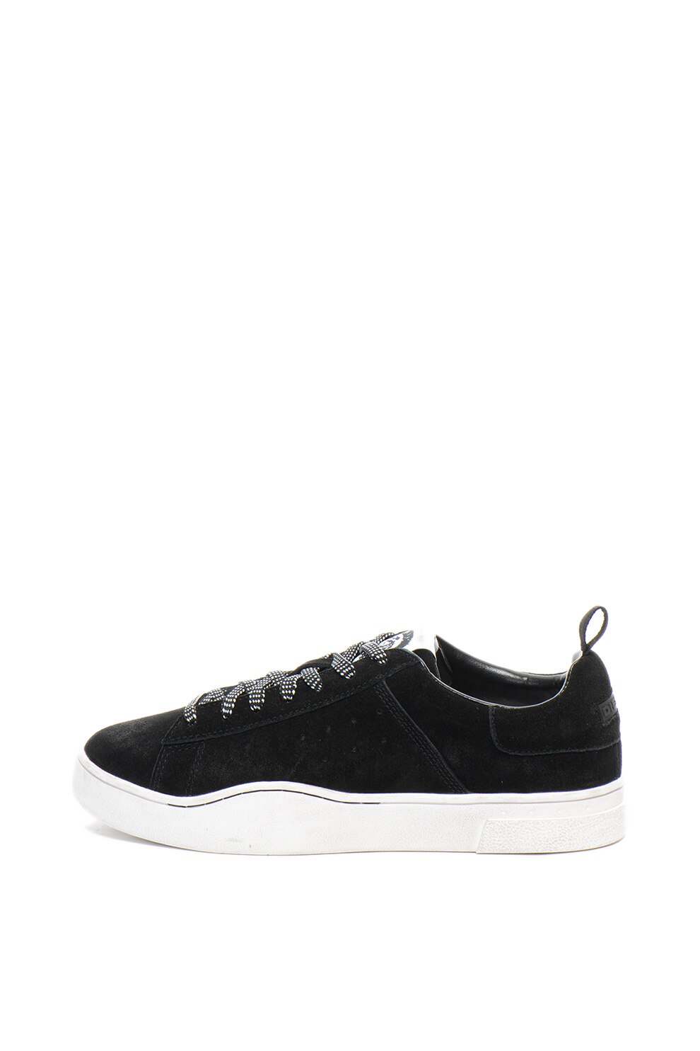 Diesel, Pantofi sport de piele intoarsa Clever, Negru, 40