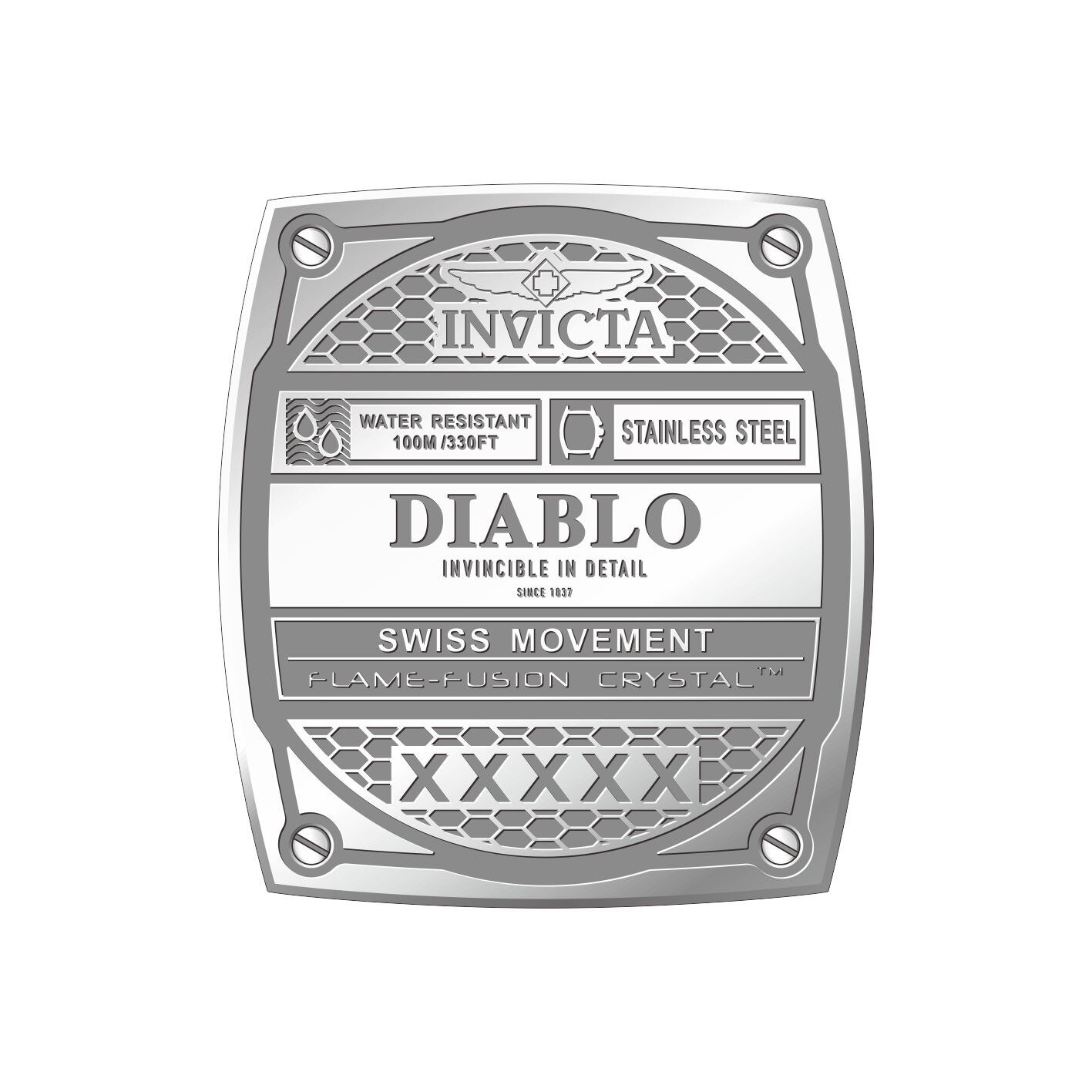 Ceas barbatesc INVICTA S1 Rally Diablo 25934, quartz, otel, 100m