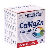 CaMgZn , vitamina c , formula forte , 20 plicuri