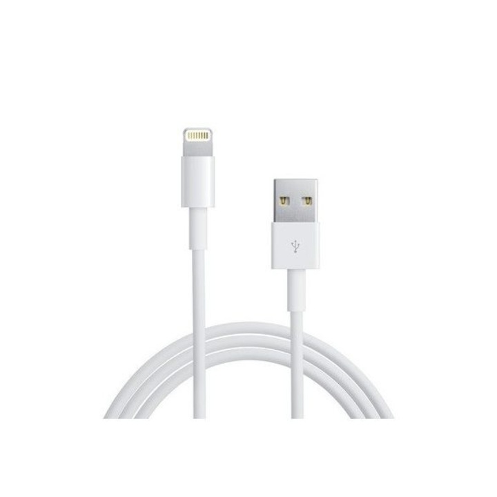 Cablu de date si incarcare compatibil iPhone / iPad / iPod, 2 metri, alb