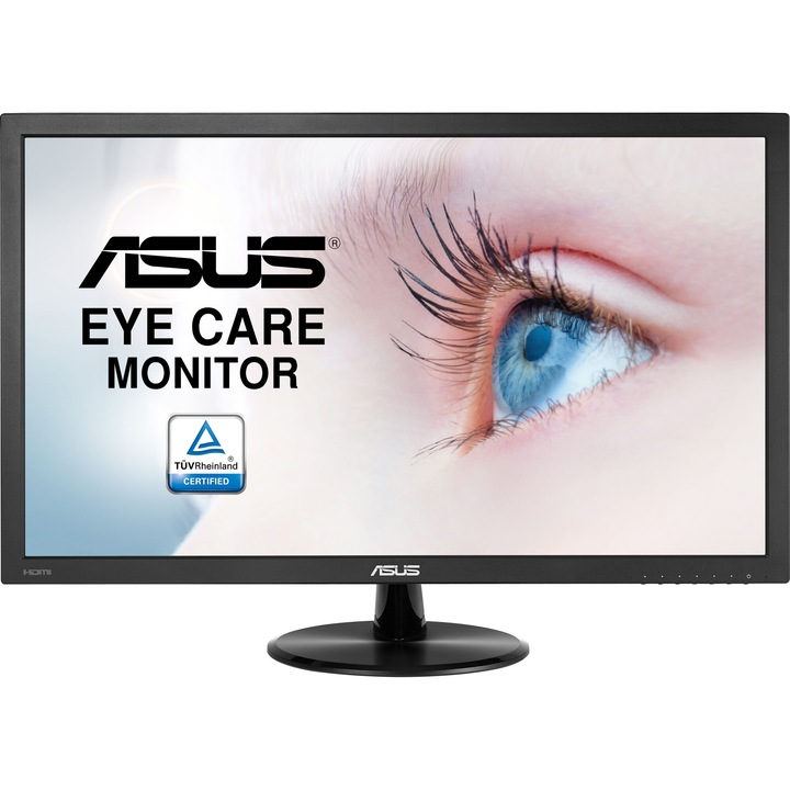ASUS VP247HAE Eye Care LED Monitor, 23.6, Full HD, 1920 x 1080, 5 ms, HDMI, D-Sub