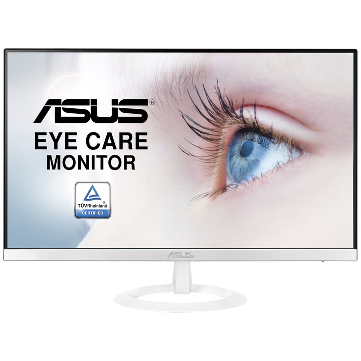 ASUS VZ279HE-W Eye Care LED Monitor, IPS, 27, Full HD, 1920 x 1080, 5 ms, HDMI, D-Sub
