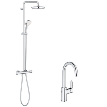 Pachet Coloana dus Grohe Tempesta 210 + baterie lavoar Bauedge L Pachet Coloana dus Grohe Tempesta 210 + baterie lavoar Bauedge L