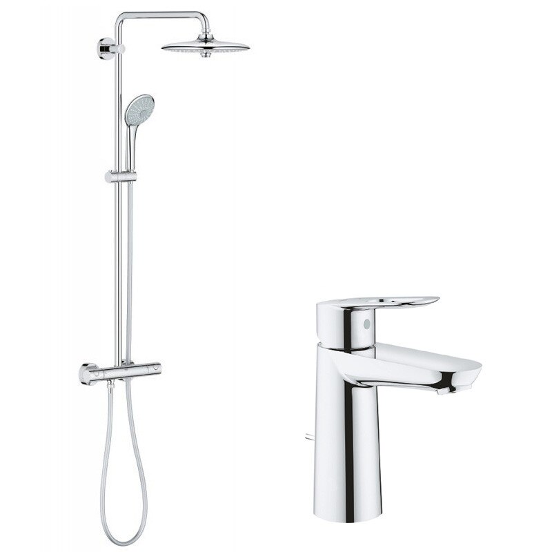 Pachet Coloana dus Grohe Euphoria 260 + baterie lavoar Bauloop M