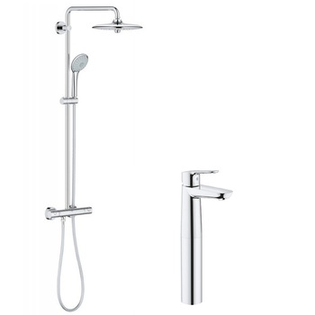 Pachet promo Coloana dus Grohe Euphoria 260 + baterie lavoar Bauedge XL blat Pachet promo Coloana dus Grohe Euphoria 260 + baterie lavoar Bauedge XL blat