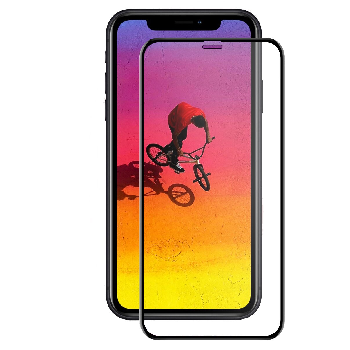 Folie sticla securizata 3D Tellur pentru iPhone 11, XR, Negru