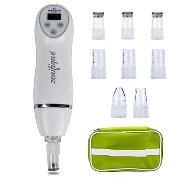 Aparat electric cu vacuum si microdermabraziune, zenifique, 8 accesorii, geanta de transport inclusa, alb Aparat electric cu vacuum si microdermabraziune, zenifique, 8 accesorii, geanta de transport inclusa, alb