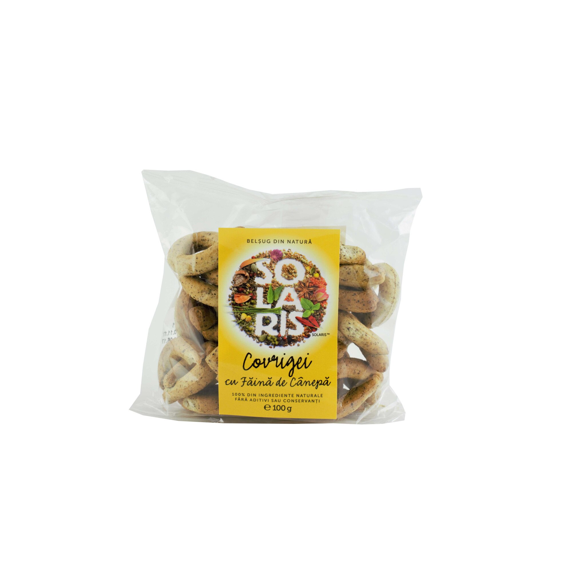 Covrigei cu Faina de Canepa, Solaris, 100 g