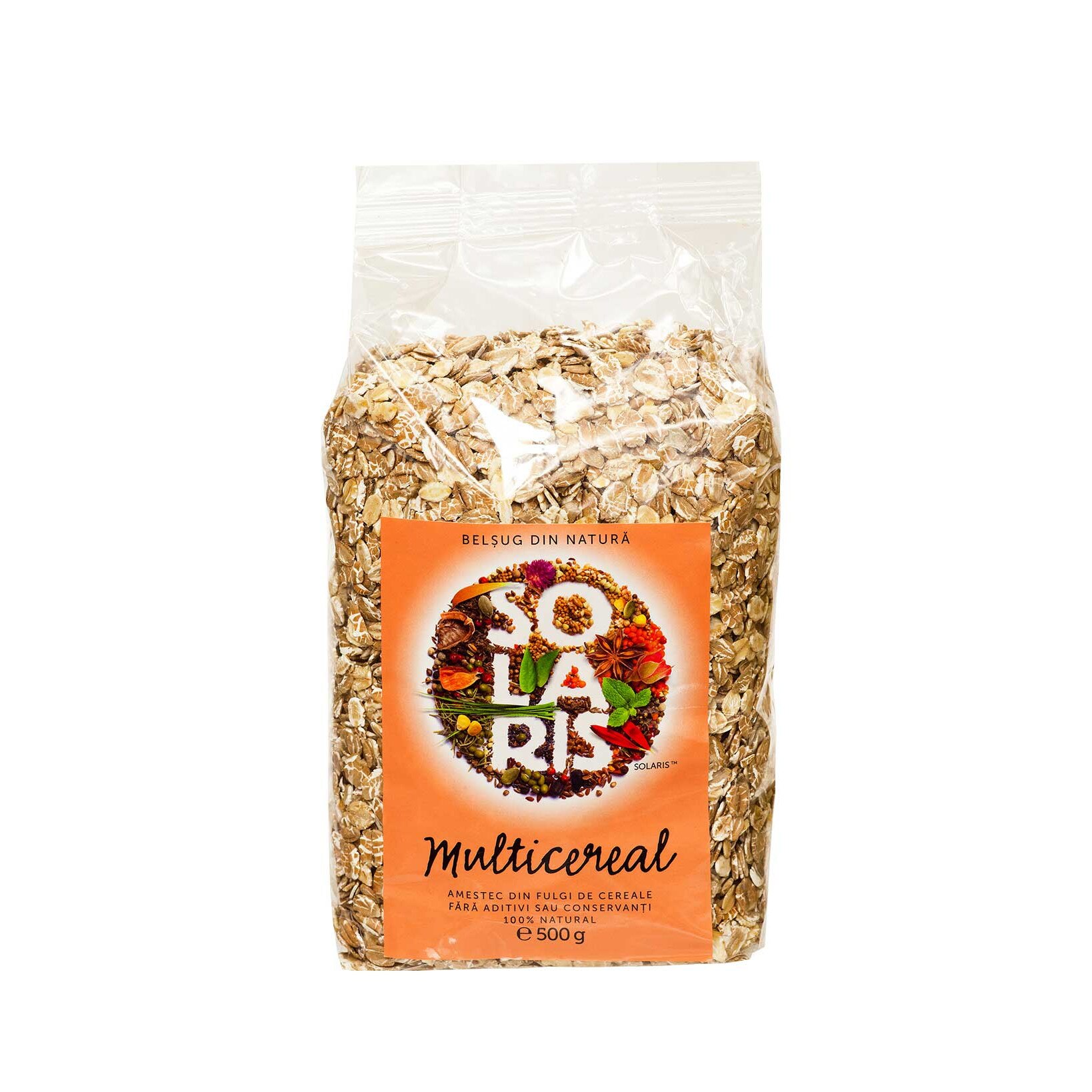 Fulgi de Cereale - Amestec Multicereal, Solaris, 500 g