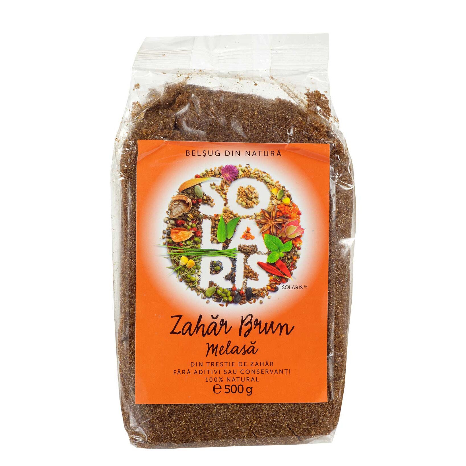 Zahar Brut Melasa Nerafinat, Solaris, 500 g
