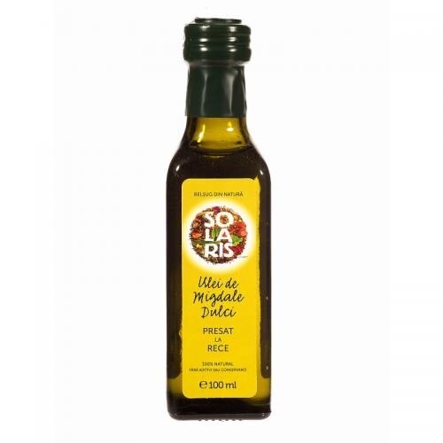 Ulei Migdale Dulci Sticla Verde, Solaris, 100 ml
