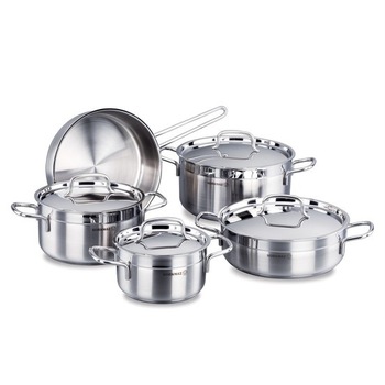 Set oale Korkmaz Alfa, inox 18/10, 9 piese Set oale Korkmaz Alfa, inox 18/10, 9 piese