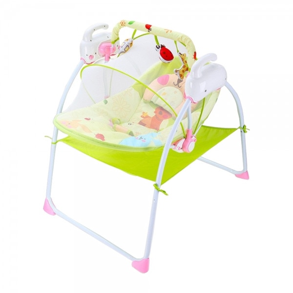 Leagan bebe electric cu melodi si timer 15/30/45 minute +0 ani