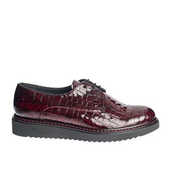 Pantofi dama din piele naturala - Bordo Croco - G33 BC Pantofi dama din piele naturala - Bordo Croco - G33 BC