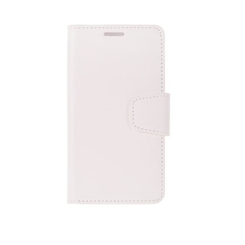Husa protectie SONATA MERCURY pentru iPhone 4, 4S, Flip orizontal, Inchidere magnetica, Piele, Alb
