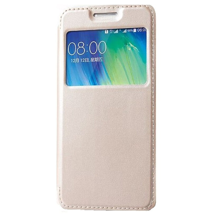 Husa protectie SAMSUNG GALAXY J1 (J100 - 4.3 inch), KALA-SUN din piele - Auriu