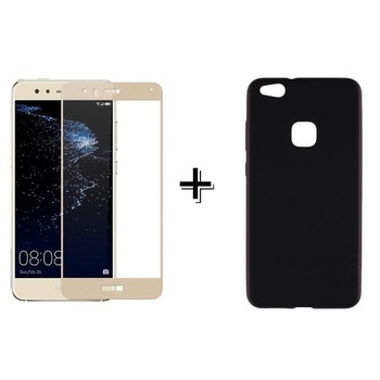 Pachet Folie Sticla Full Glue Aurie + Husa silicon Neagra Huawei P20 PRO Pachet Folie Sticla Full Glue Aurie + Husa silicon Neagra Huawei P20 PRO