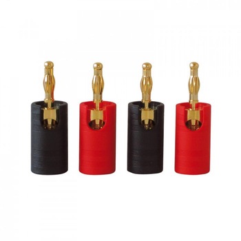 Conector Banana Dynavox Spring 2, set de 4 bucati Conector Banana Dynavox Spring 2, set de 4 bucati