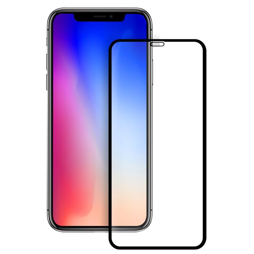 Folie de protectie Eiger 3D Edge to Edge Glass pentru Apple iPhone XS Max, Negru