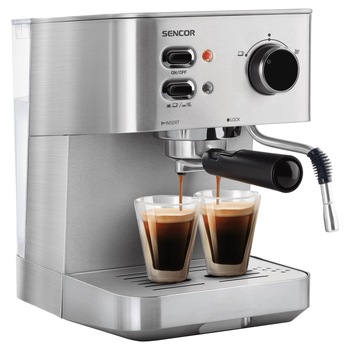 Espressor Sencor SES 4010SS, 15 bar, 1.5 L, duza abur, Inox Espressor Sencor SES 4010SS, 15 bar, 1.5 L, duza abur, Inox