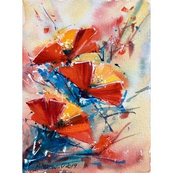 Tablou acuarela Maci - tablou pictat manual Oana Pinzariu, dimensiune 14 * 18 cm Tablou acuarela Maci - tablou pictat manual Oana Pinzariu, dimensiune 14 * 18 cm