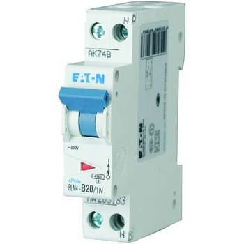 Siguranta automata EATON, 1P+N, 20A, 4.5KA, PLN4-C20/1N Siguranta automata EATON, 1P+N, 20A, 4.5KA, PLN4-C20/1N