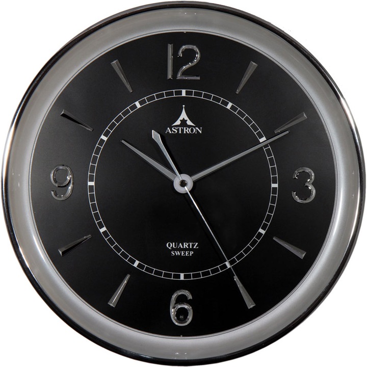 Ceas de perete rotund cu lumina LED - Astron