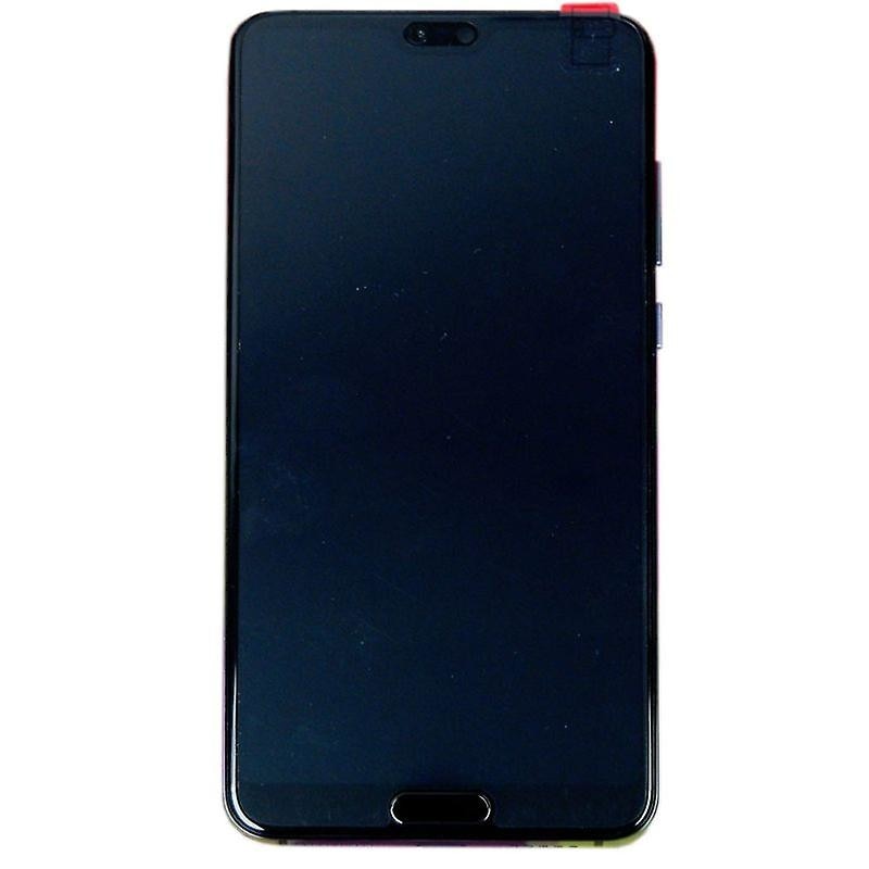Display - touchscreen cu rama si baterie original Huawei P20 Pro, albastru