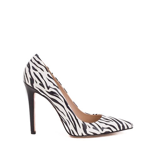 Pantofi Alice 90 stiletto perfecti ALB zebra, 41 - eMAG.ro