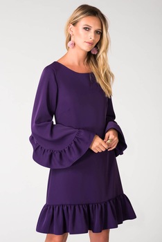 Rochie evazata, Closet London, mov, Mov, S Rochie evazata, Closet London, mov, Mov, S