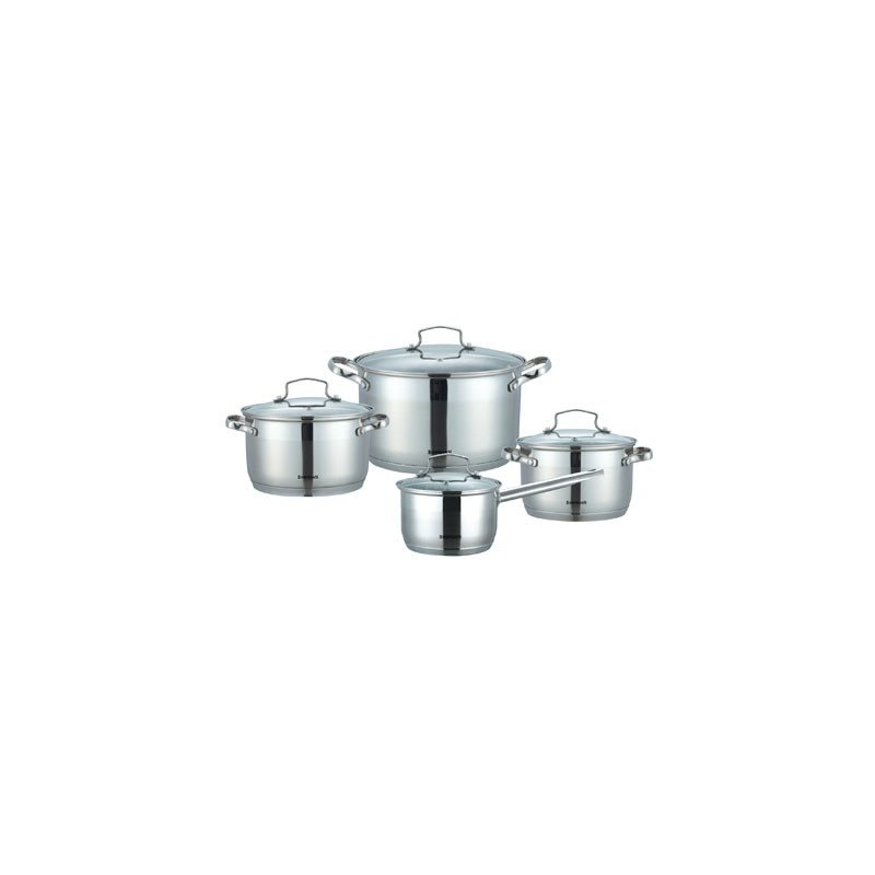 Set 3 oale si o craticioara inox, capac sticla, Bohmann BH 1908, (2.1L, 2.9L,3.9L,6.5L)