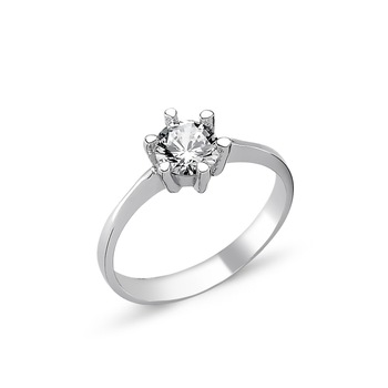 Inel elegant argint 925 rodiat cu zirconiu alb ITU0088 9954 Inel elegant argint 925 rodiat cu zirconiu alb ITU0088 9954