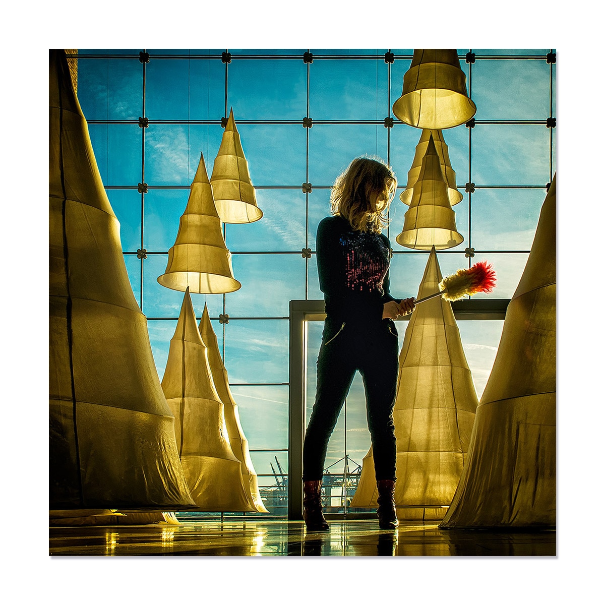 Tablou Canvas - Femeie, Curatenie, 100 x 100 cm