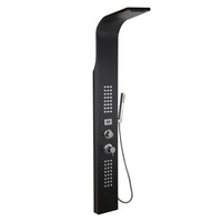 panel dus multifunctional quotniloquot - metaform italy negru cu termometru cu indicator lcd cu hidromasaj si efect de cascada imagen 32_0_
0