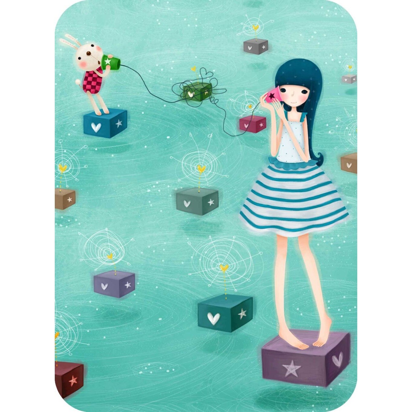 Felicitare Eclectic - Hello