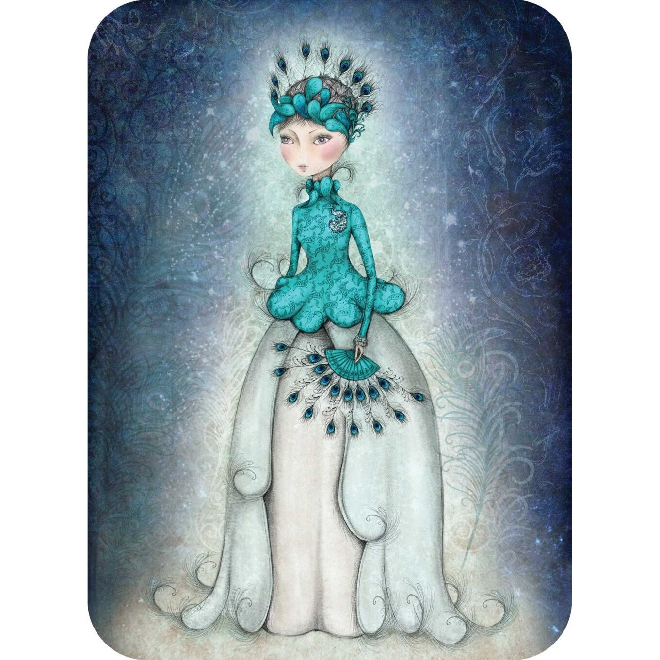 Felicitare Eclectic - Miss Peacock