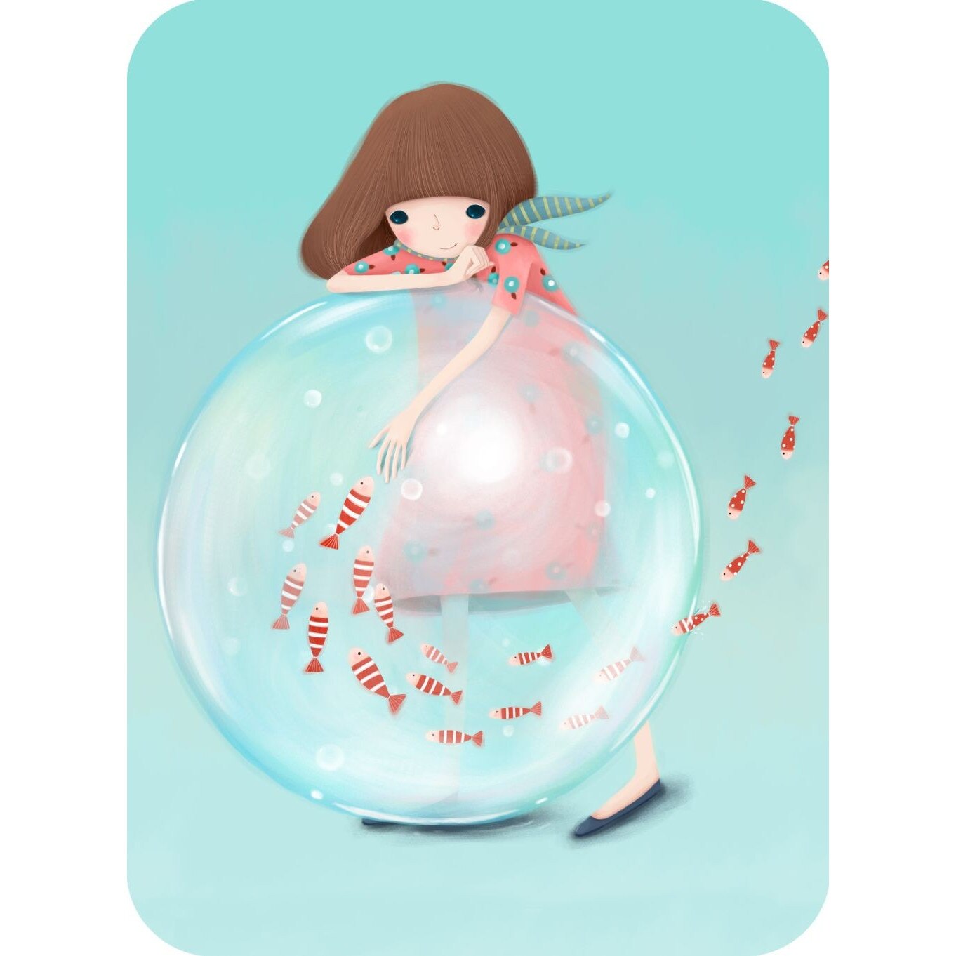 Felicitare Eclectic - Little Fishes