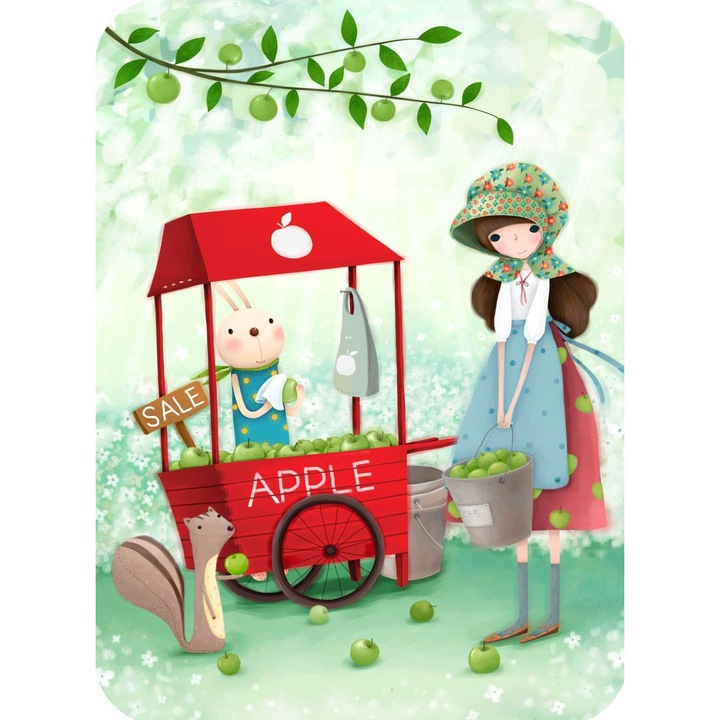 Felicitare Eclectic - An Apple A Day